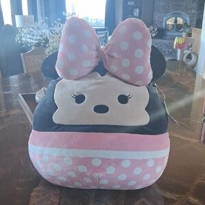 Disney Minnie Mouse Squishmallow with Pink and Black Design